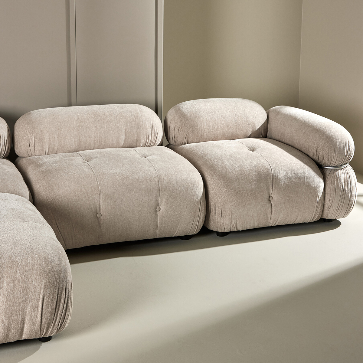 3-sitssoffa Venture Home Mika 4 st Moduler Beige Divan