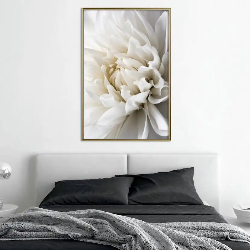 Poster Artgeist Affisch White Dahlia