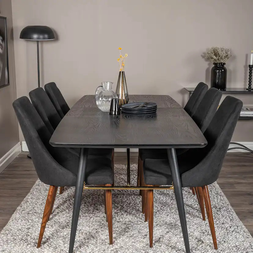 Matgrupp Venture Home Gold med 6 Leone Stolar