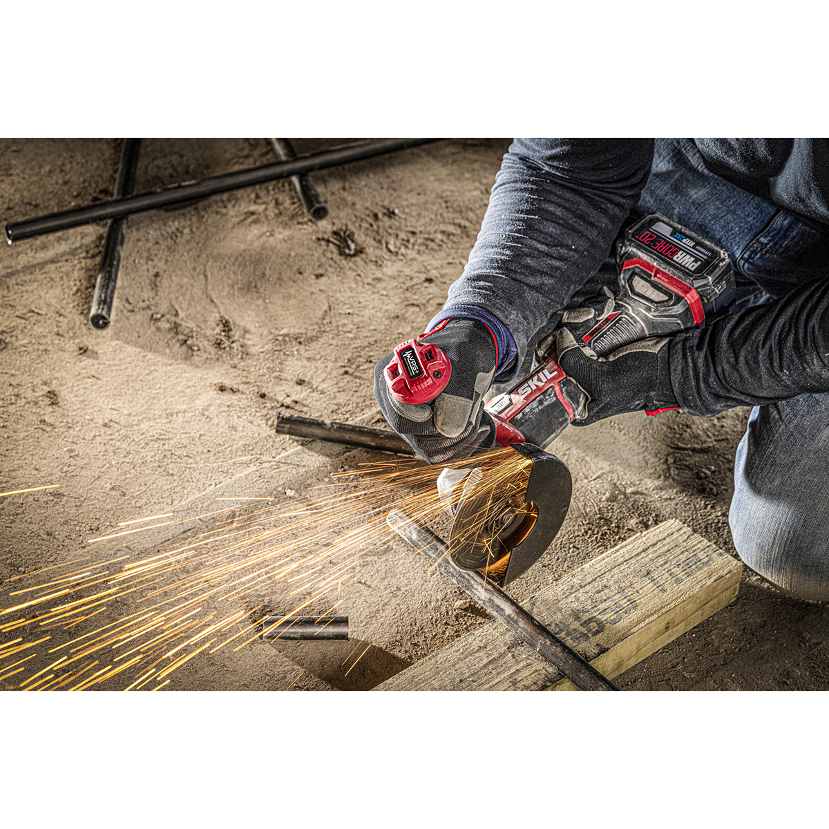 Vinkelslip SKIL 3930 DB Batteridriven Kolborstfri