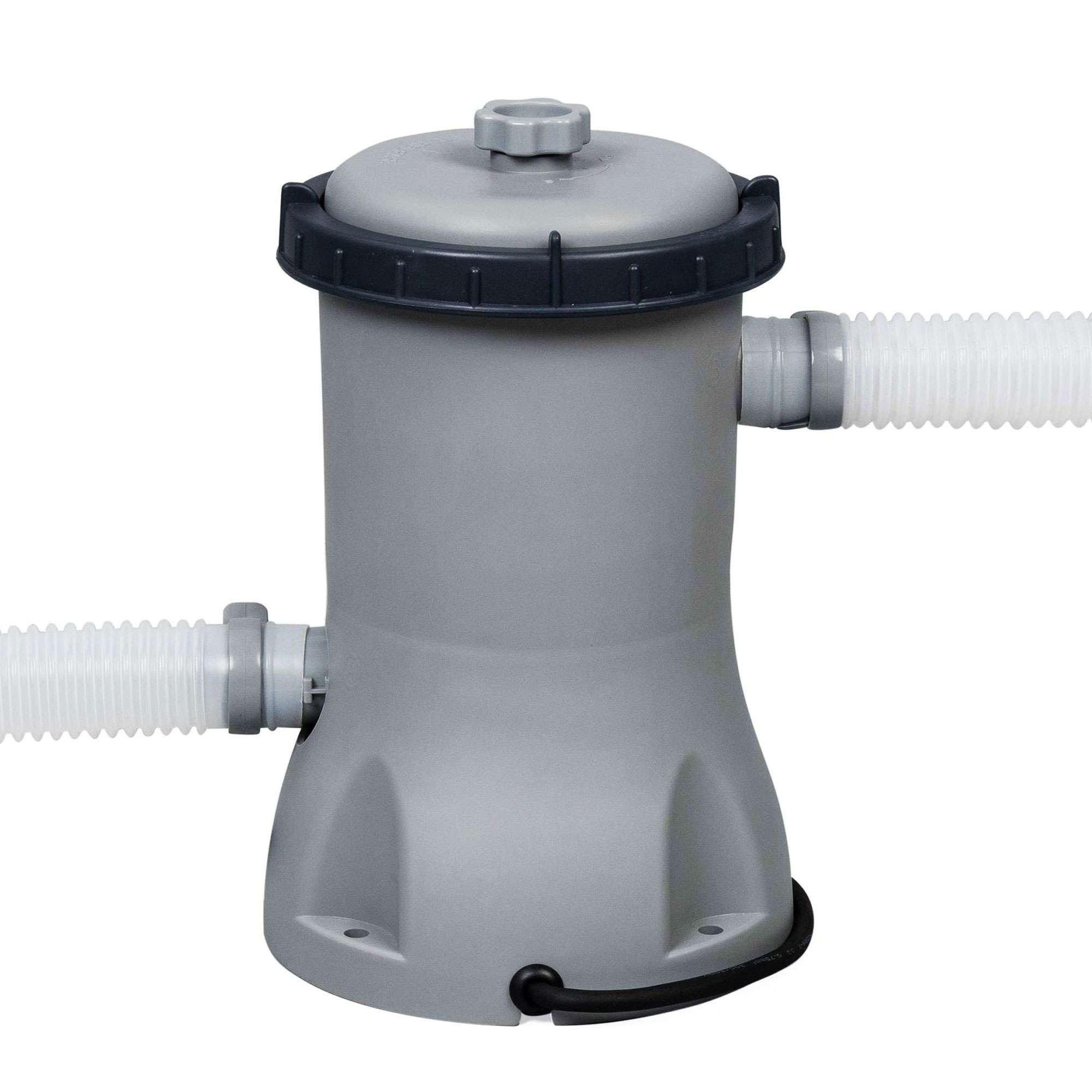 Poolpaket Bestway Steel Pro Max Ø4,3m Stålramspool Ovanmark med Filterpump