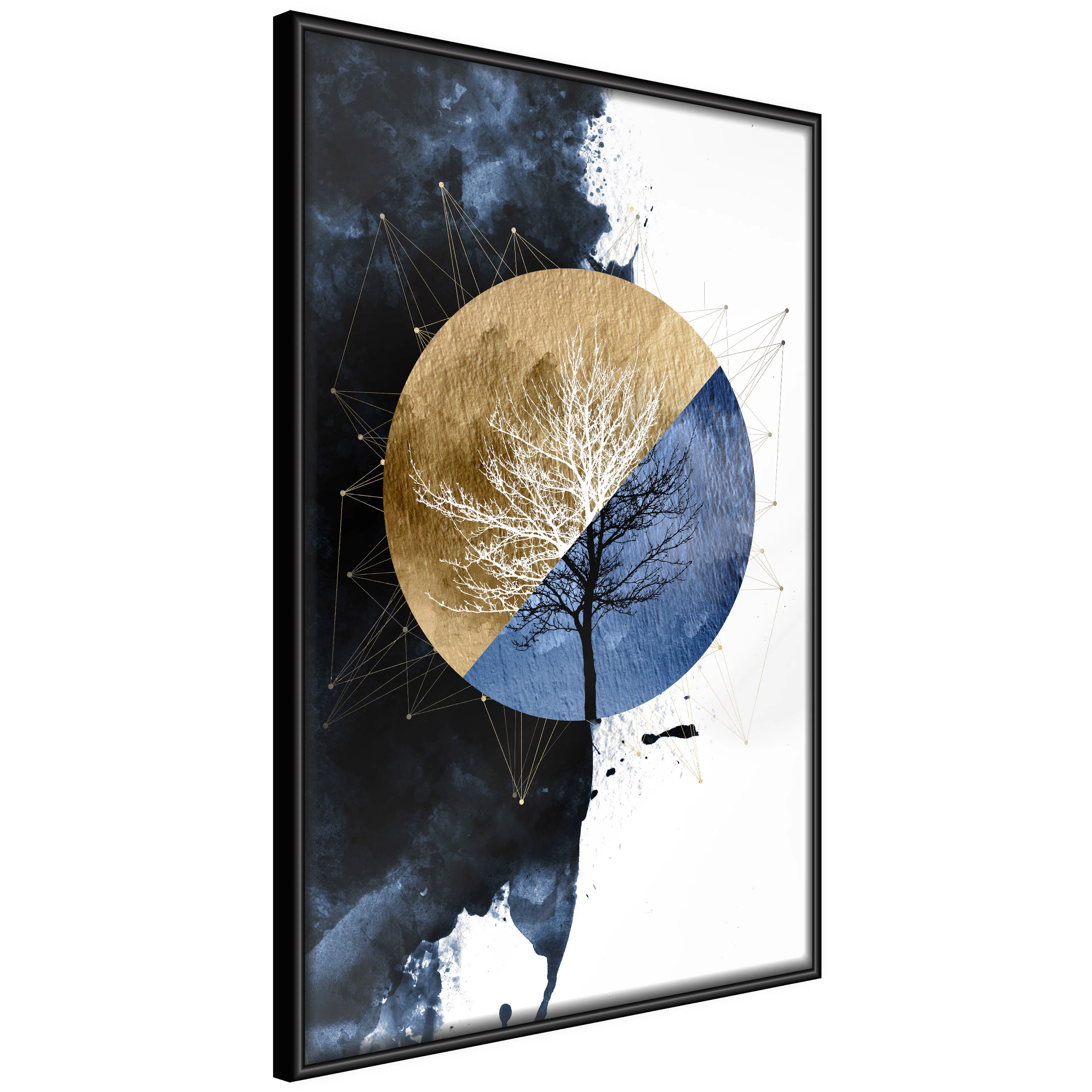Affisch - Day and Night [Poster] 40x60 Svart ram, 40x60 cm