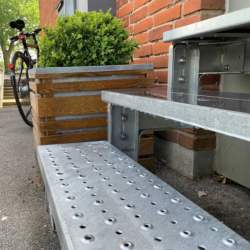 Trädgårdstrappa Dolle Gardentop med Räcke