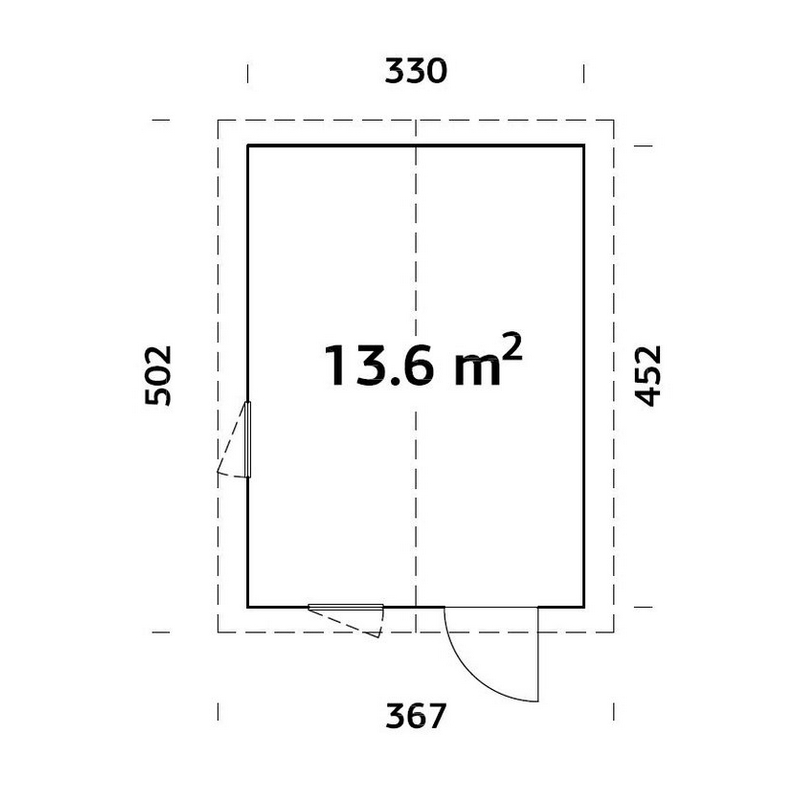Stuga Palmako Ly 13,6 m2