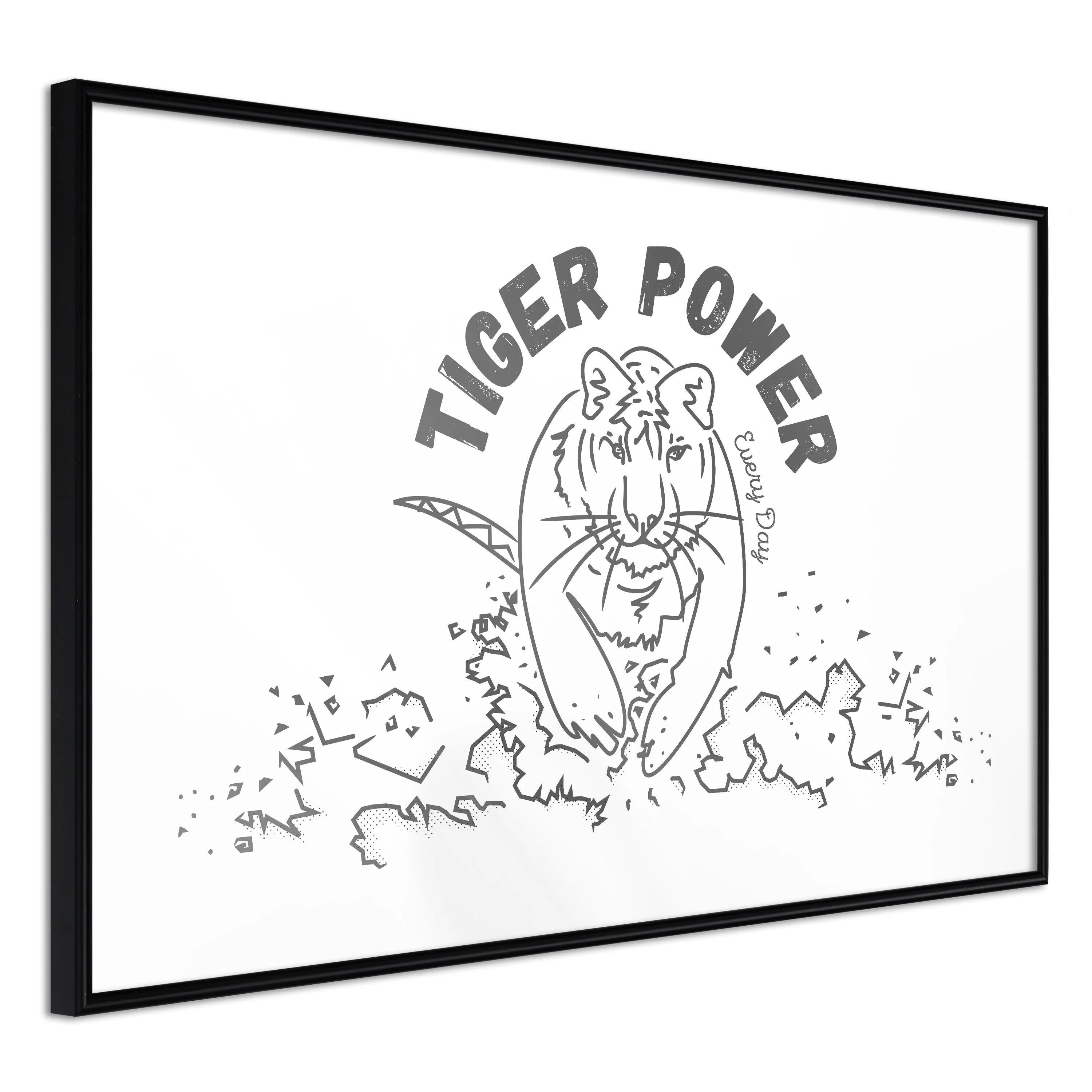 Poster Artgeist Affisch Tiger Power