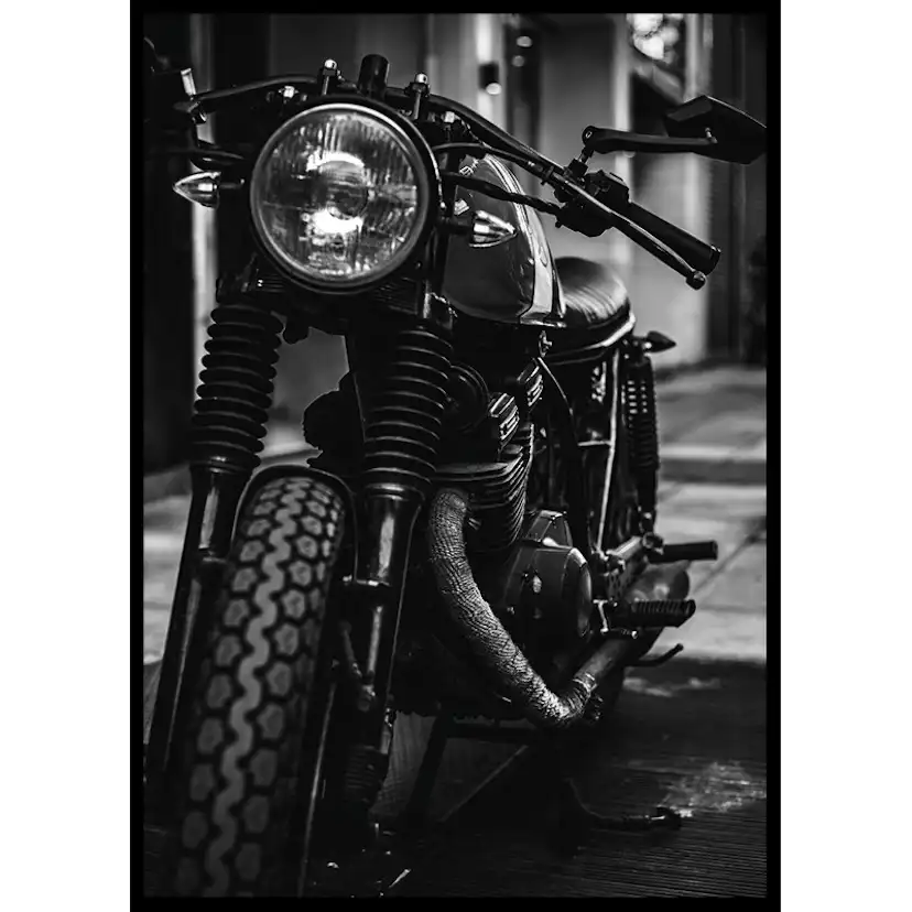 Poster Gallerix Black Motorcycle