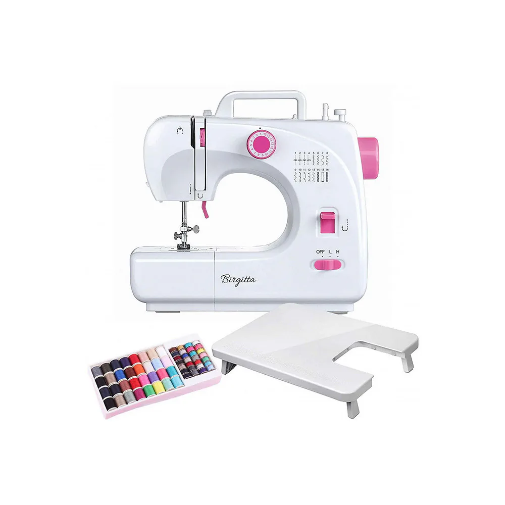 Symaskinsset Birgitta Comfort Symaskin med Tilläggsbord & 60 Delar Trådset