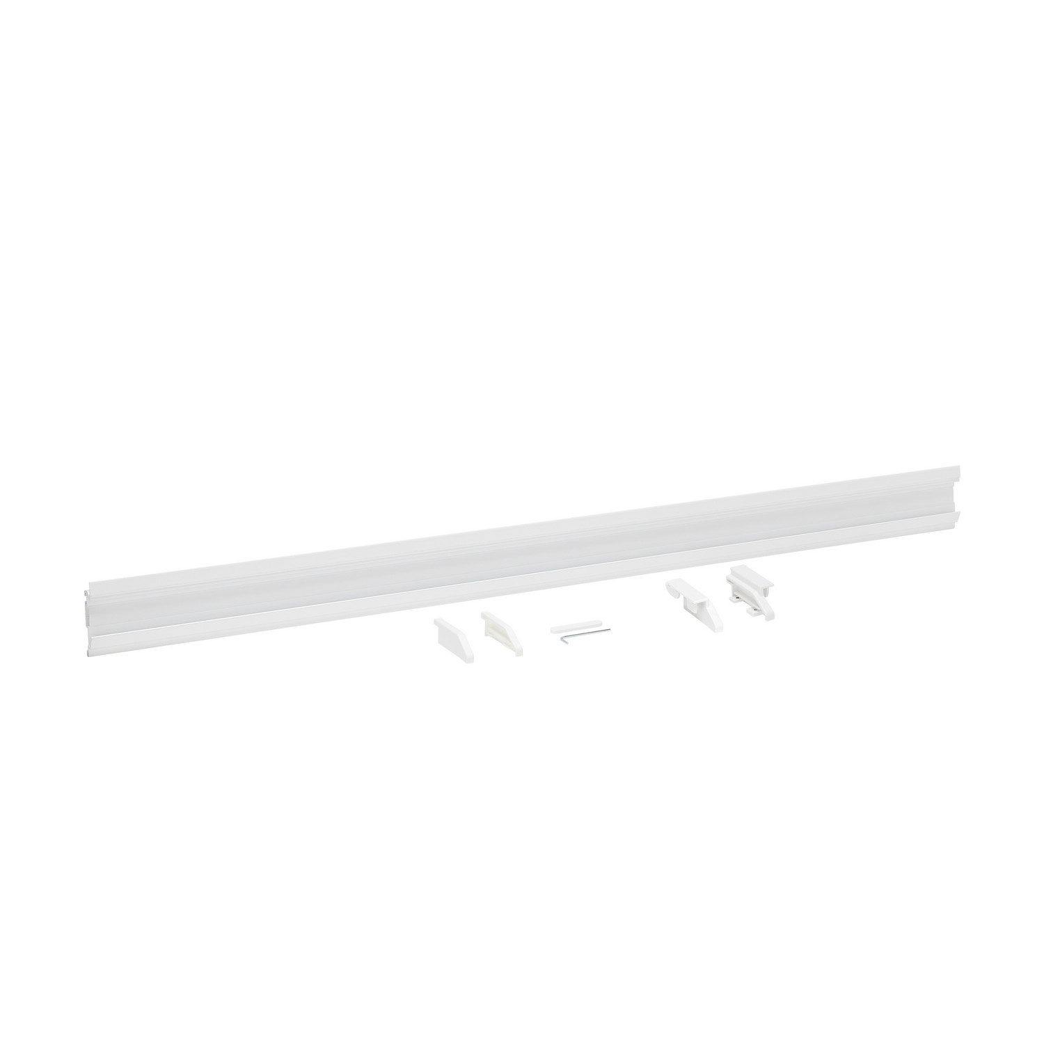 Förvaringsskena B: 90 vit Vit, Längd: 900 mm