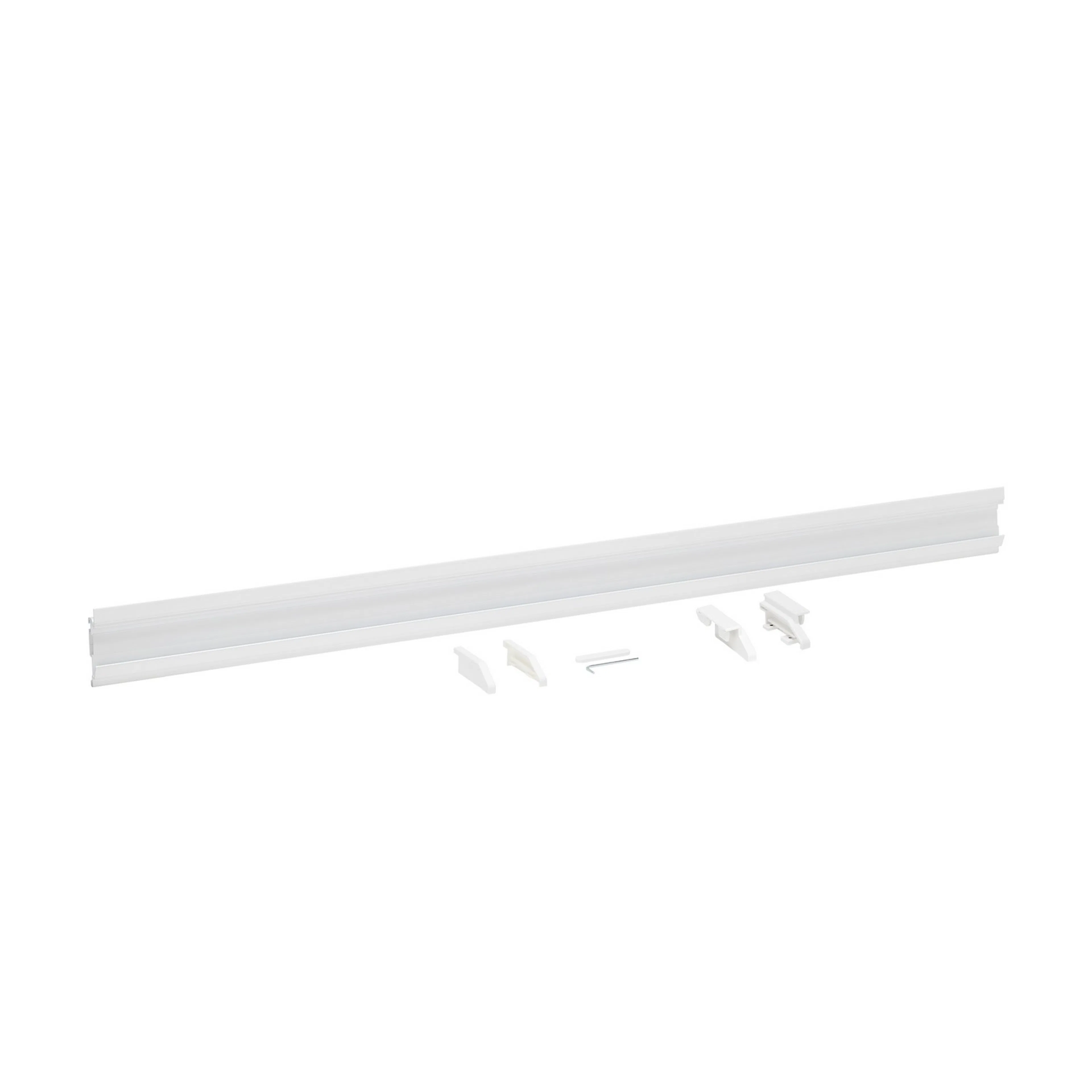 Förvaringsskena B: 90 vit Vit, Längd: 900 mm