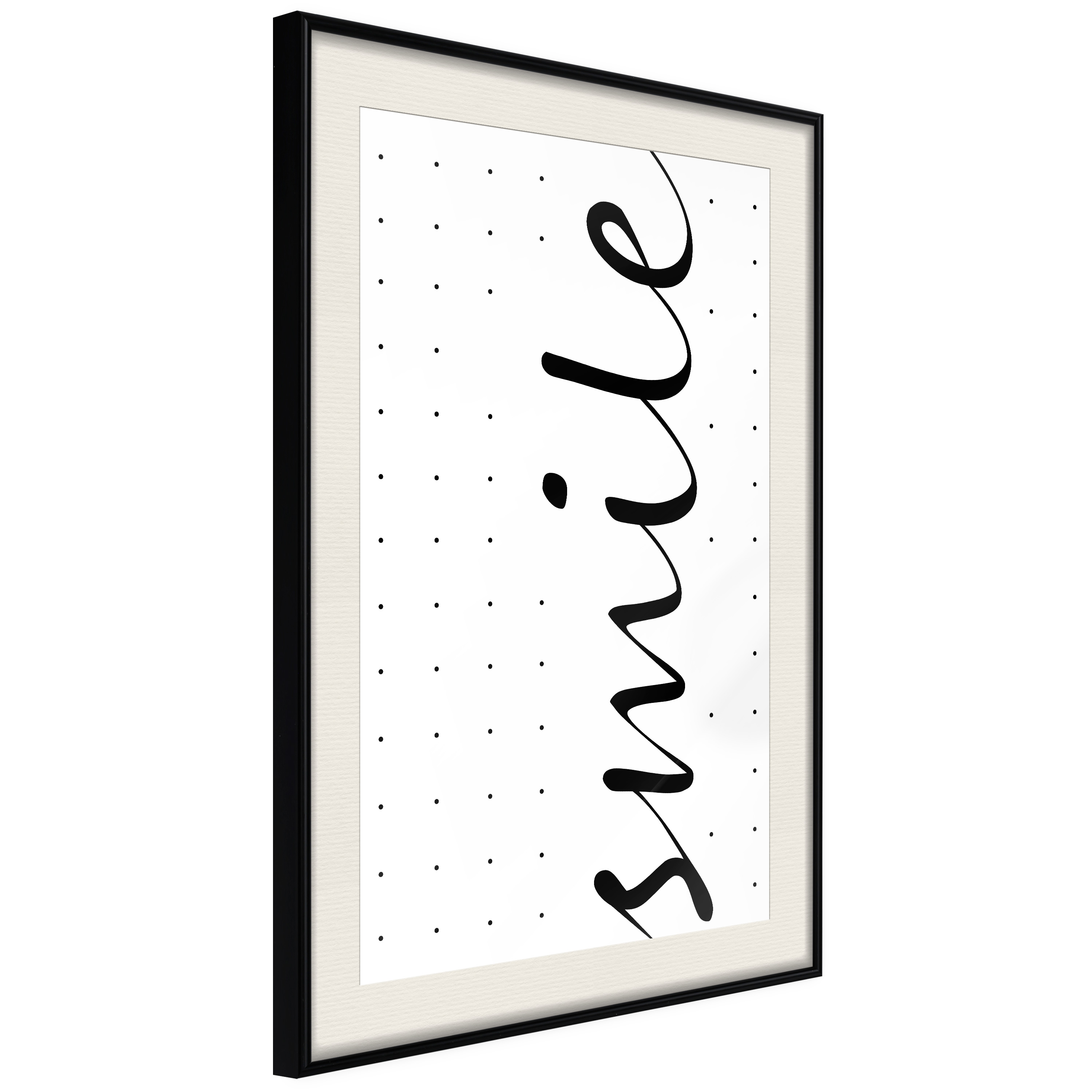 Poster Artgeist Affisch Black and White Smile