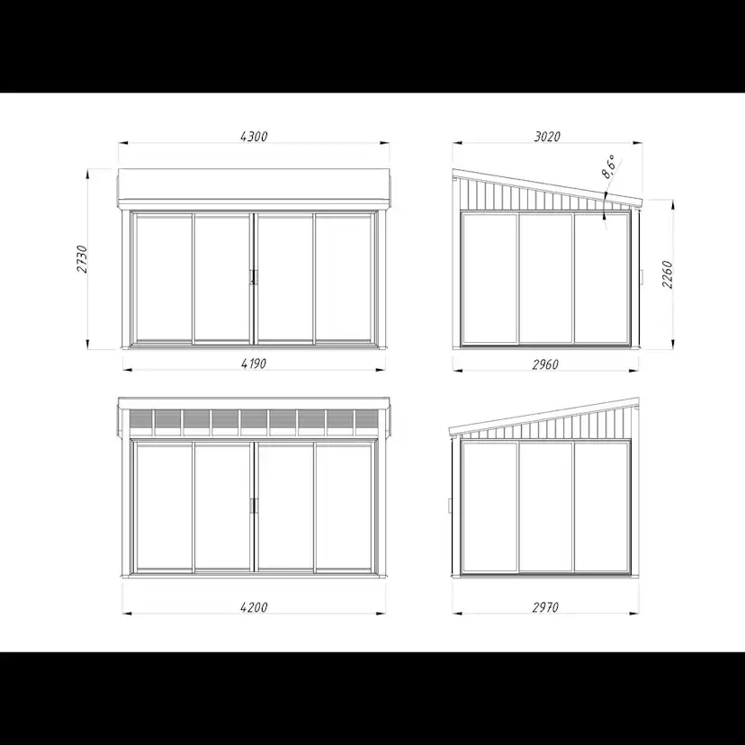Uterum Palmako Lumi 12,5 m² (inv. 11,6 m²) Slide Plus