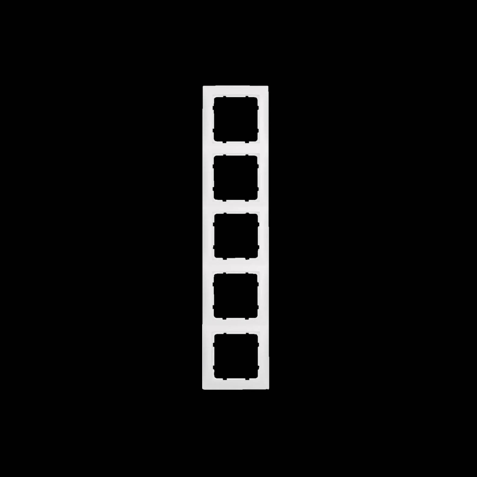 Kombinationsram Hager 5-fack i Plast S.1
