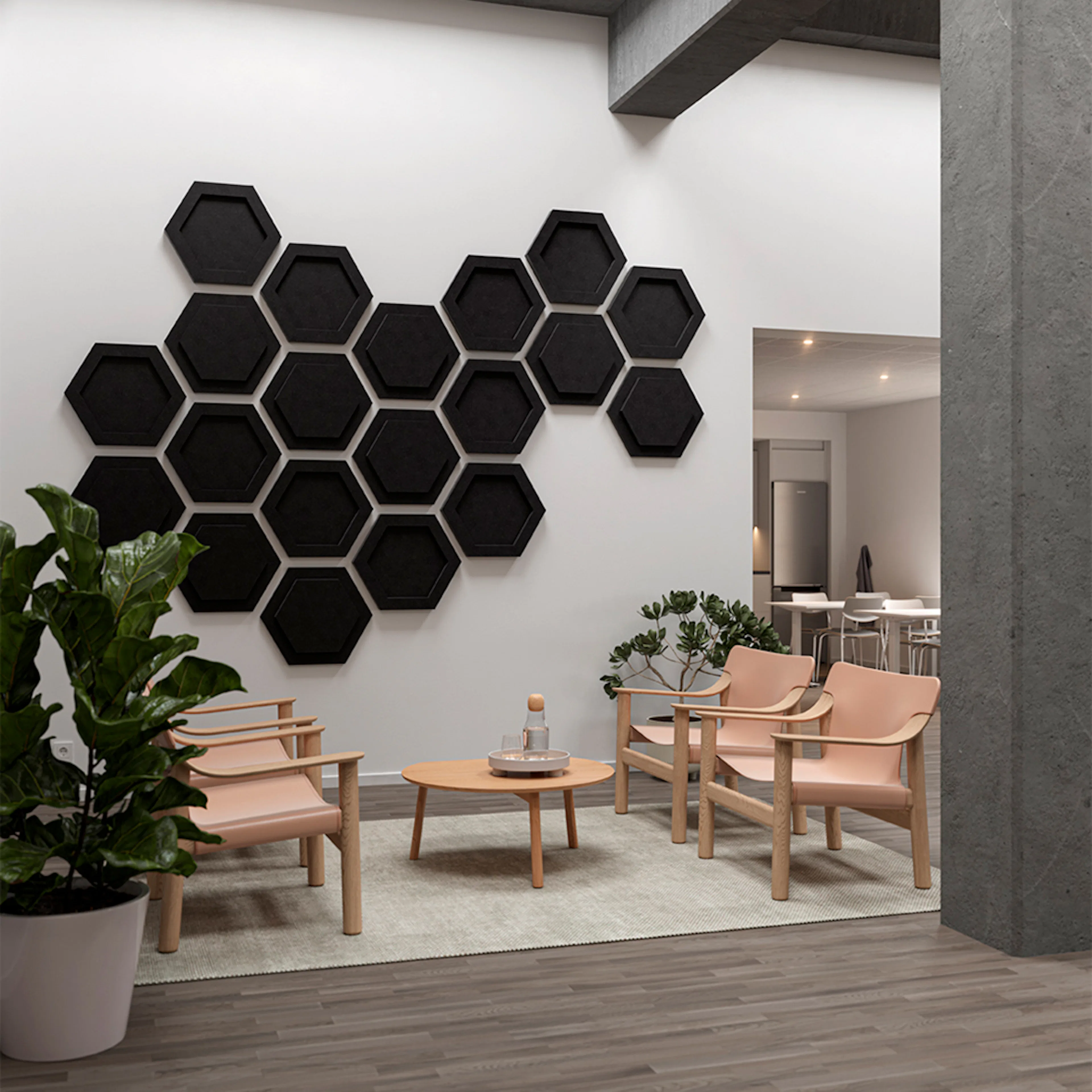 Ljudabsorbent Lanab Group Edge 2-pack