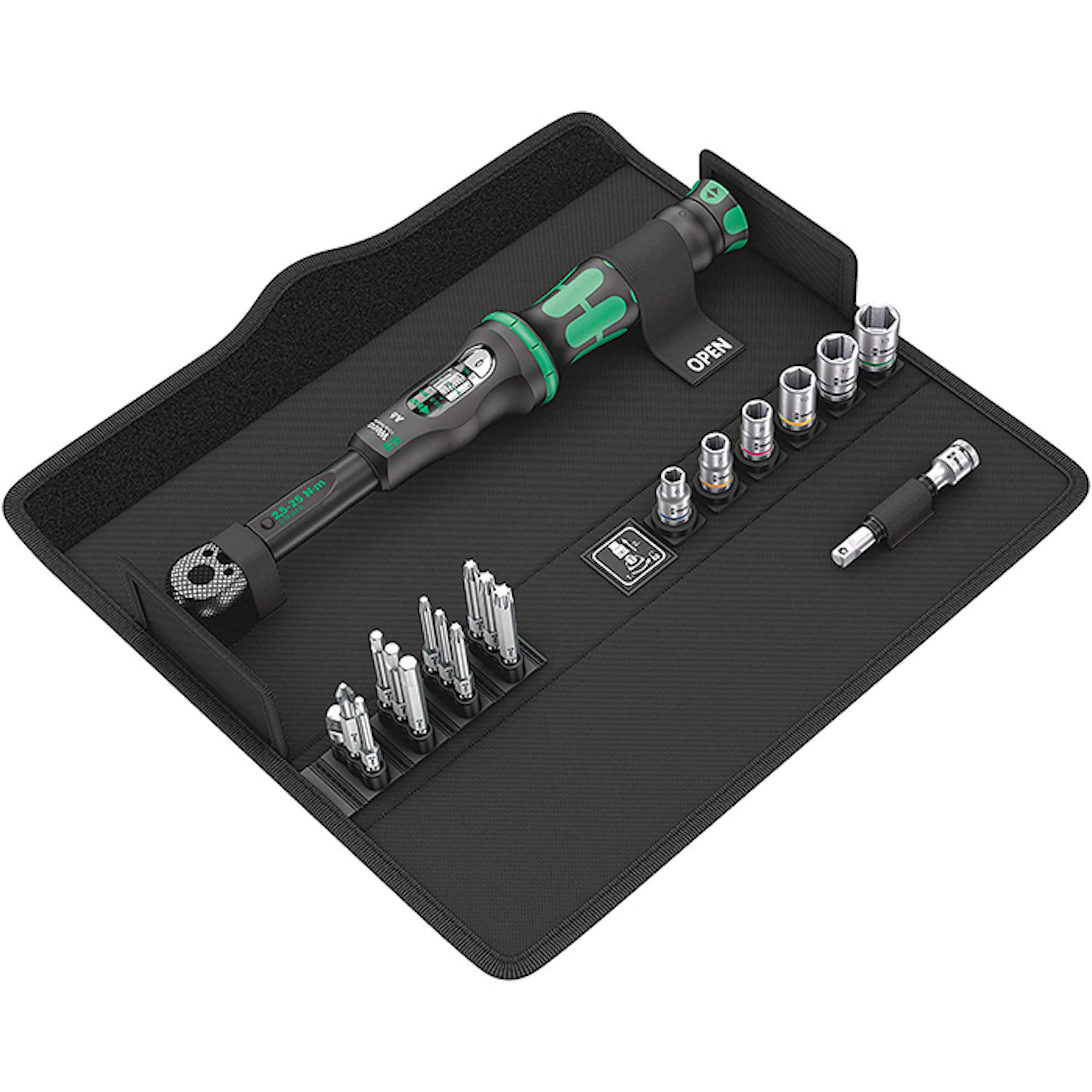 Momentnyckelsats Wera 1/4 tum Click-Torque A6 2,5-25Nm 20Del