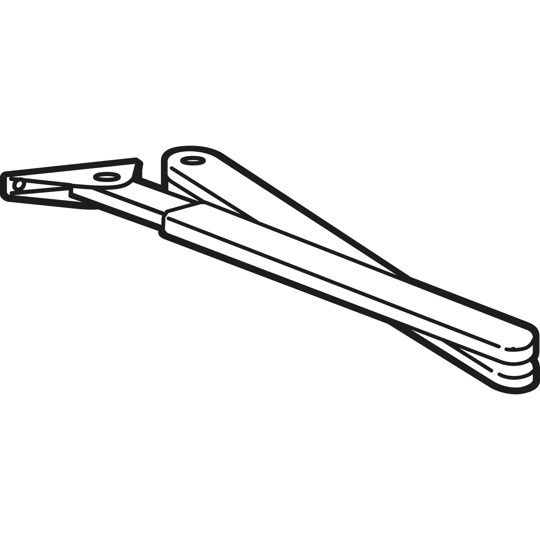 Dörrstängare DormaKaba TS7400/1 UPPST Arm Silver