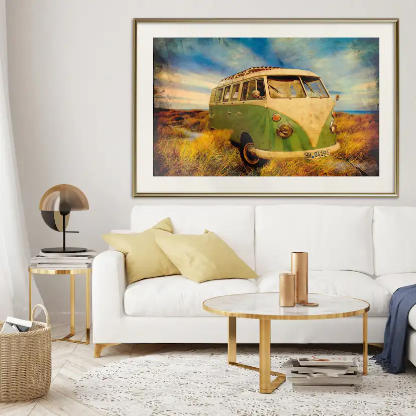 Poster Artgeist Affisch Retro Bus