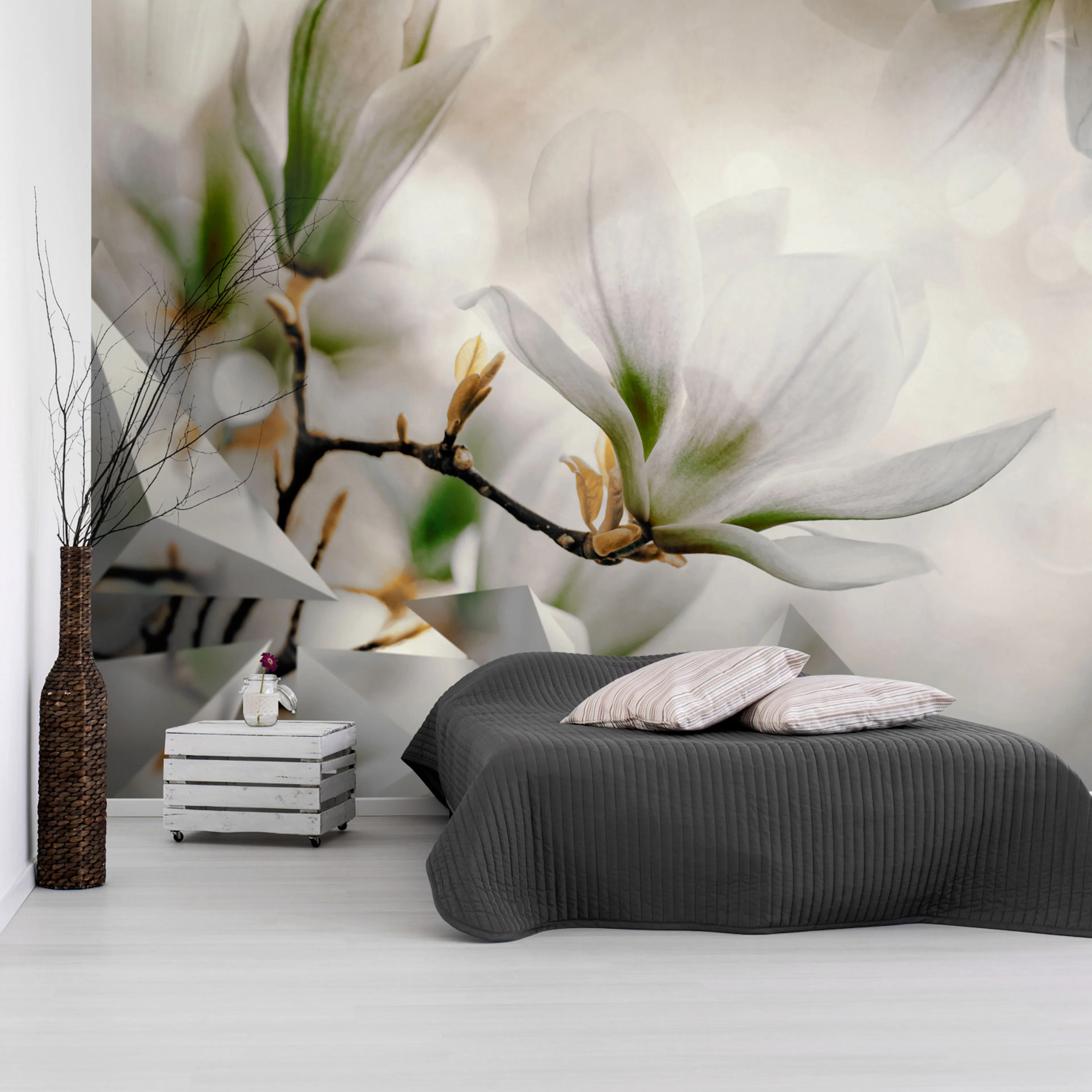 Fototapet - Subtle Magnolias - Second Variant 450x315 450x315 cm