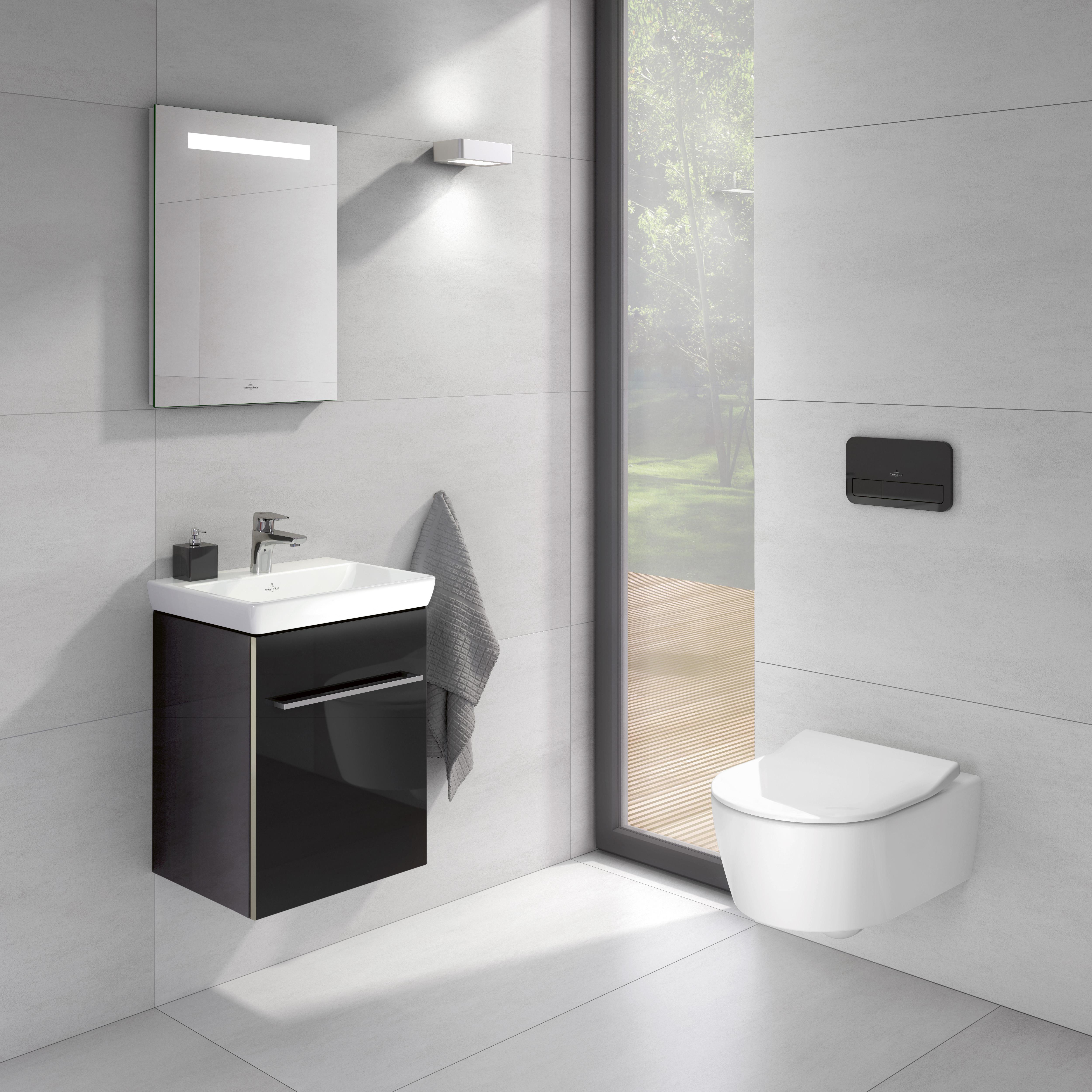 Badrumsspegel Villeroy & Boch More To See One med Belysning