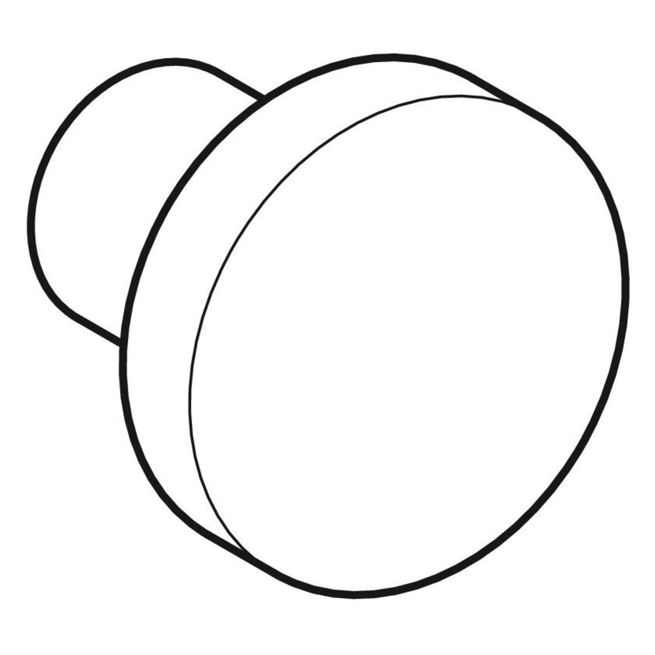 Knopp Ifö Rund Ø28 mm