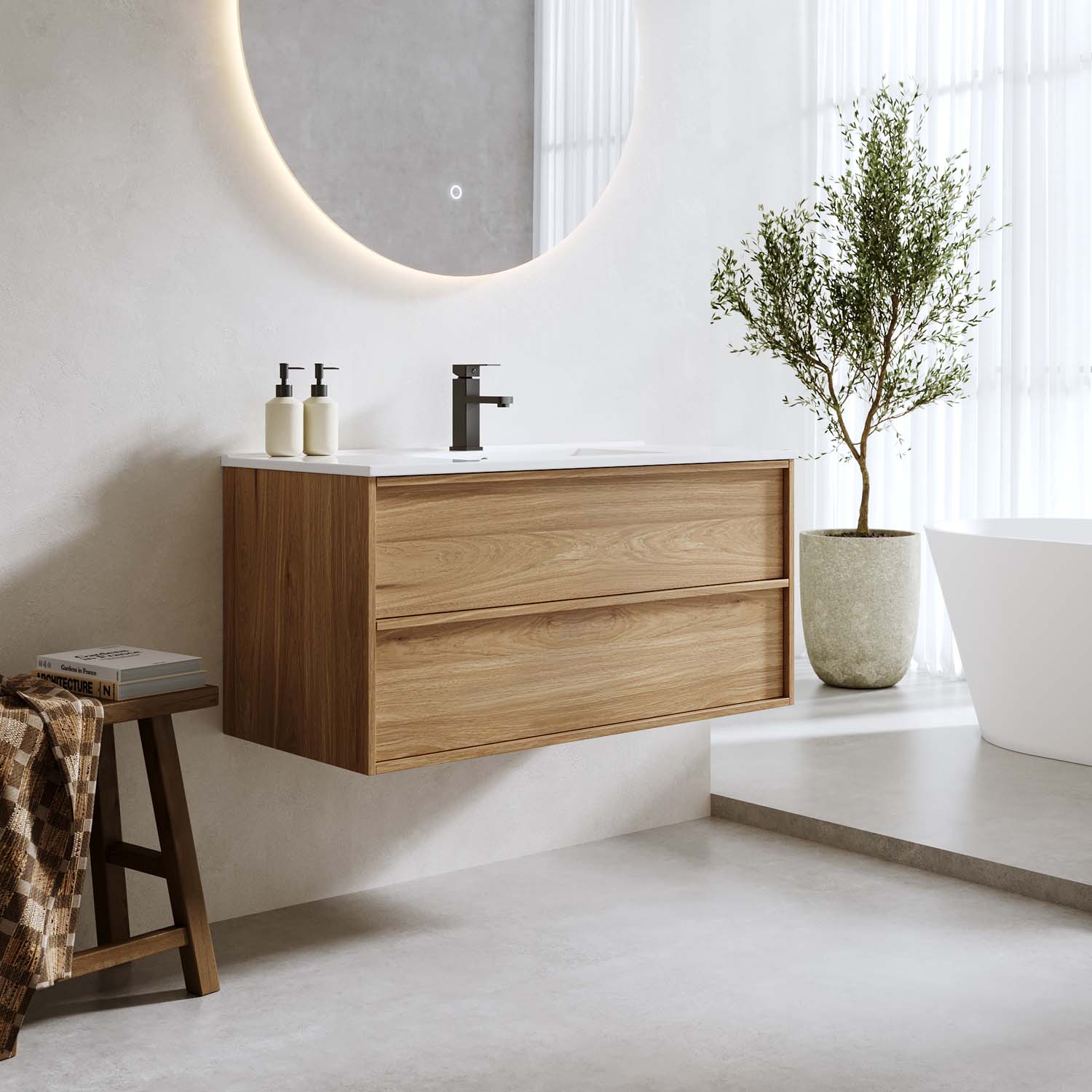 Tvättställsskåp Bathlife Charm med Tvättställ