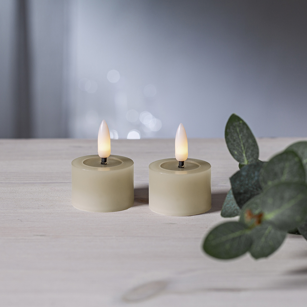 LED-Värmeljus Star Trading Flamme Flow 4x5 cm 2-pack