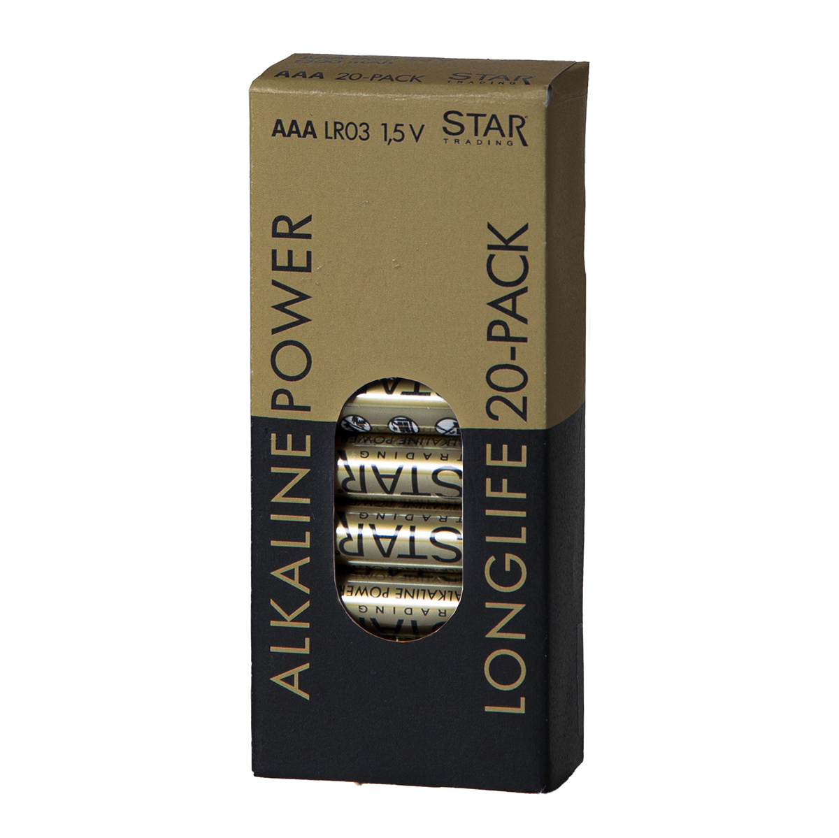 AAA-Batteri Star Trading 1,5V Power Alkaline 20-pack