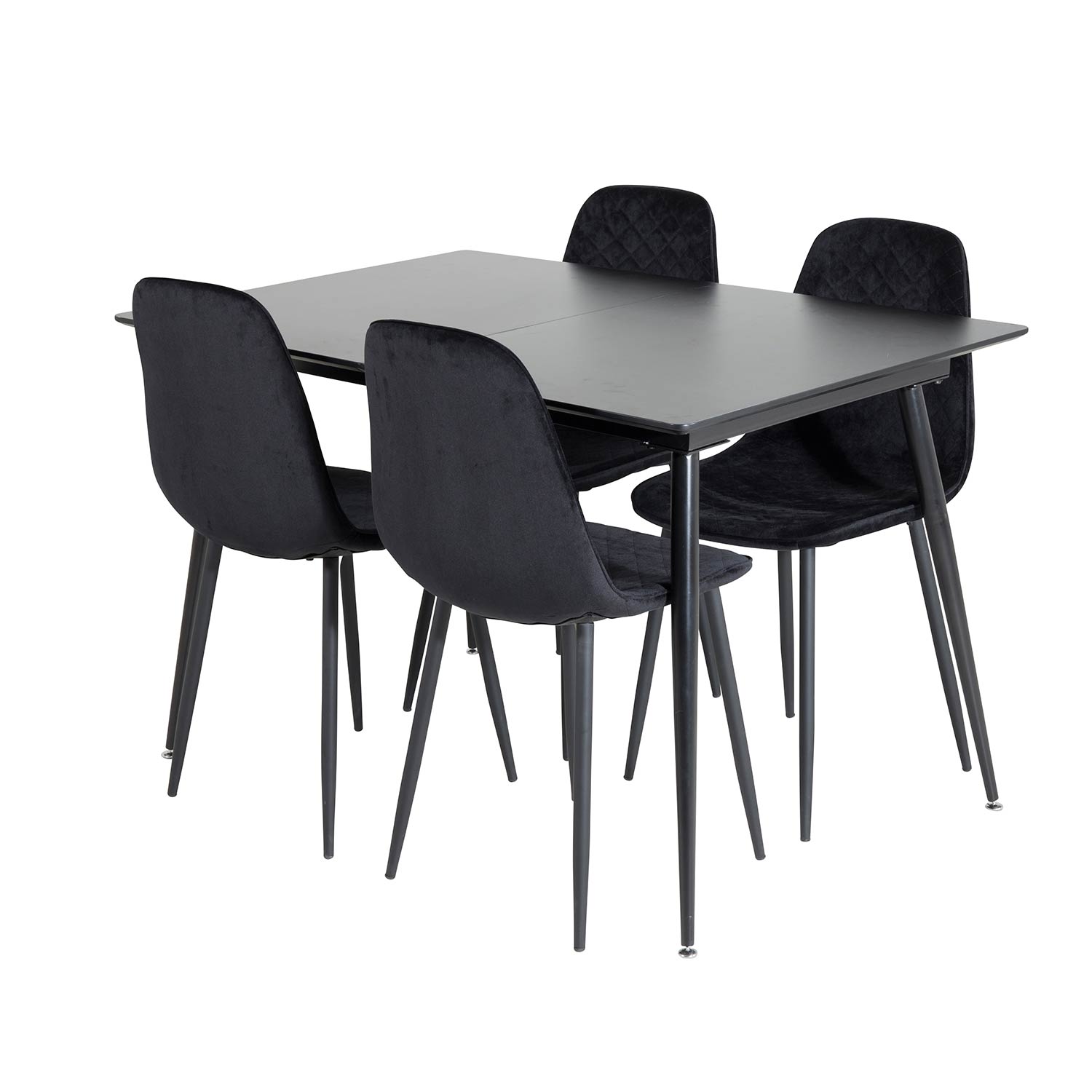 Matgrupp Venture Home Silvia med Iläggsskiva och 4 Phoi Stolar