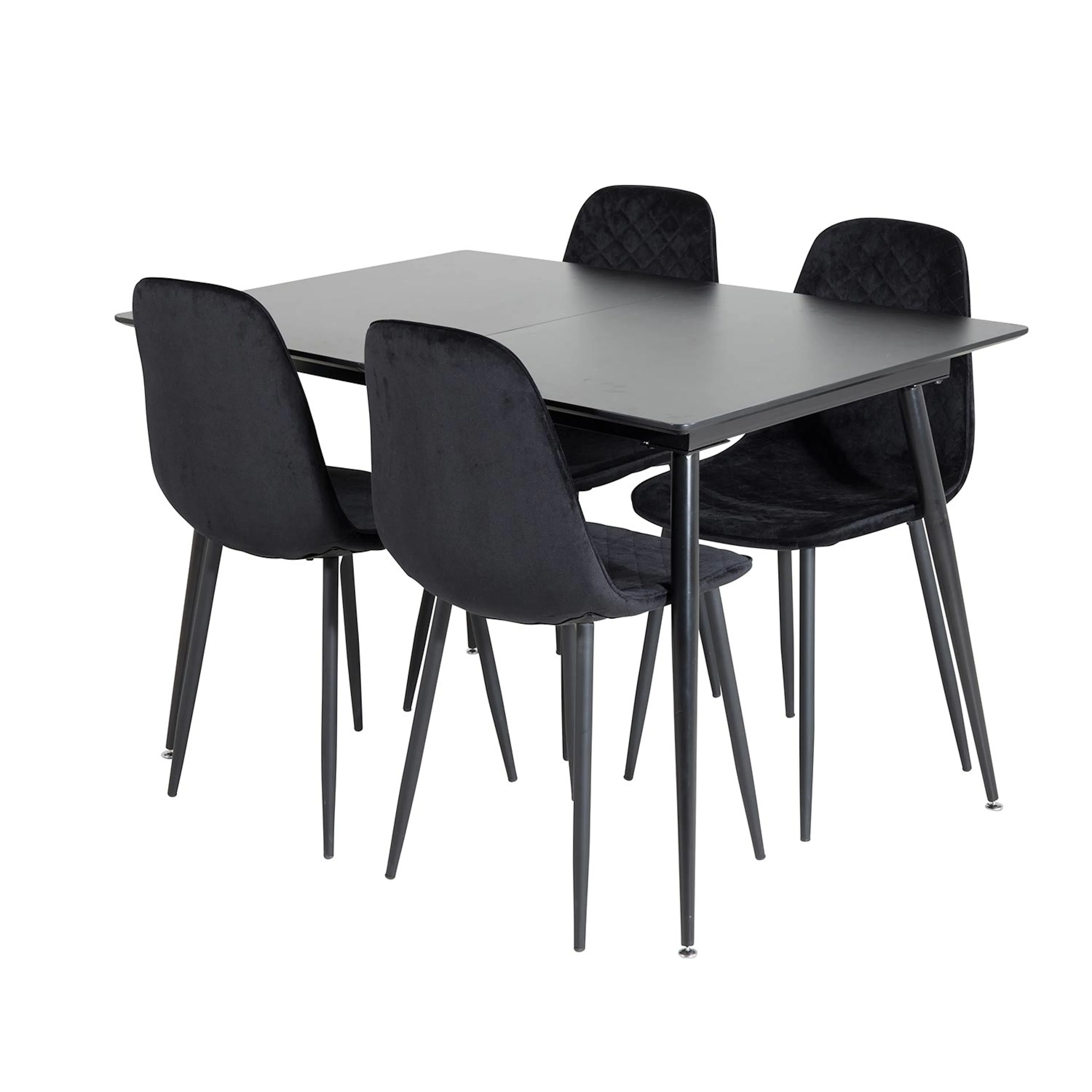 Matgrupp Venture Home Silvia med Iläggsskiva och 4 Phoi Stolar