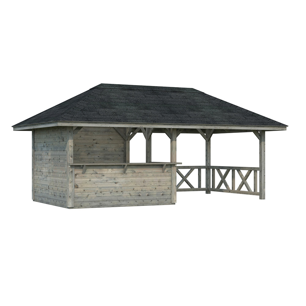 Stuga Palmako Bianca 16,6 m2 Set 3