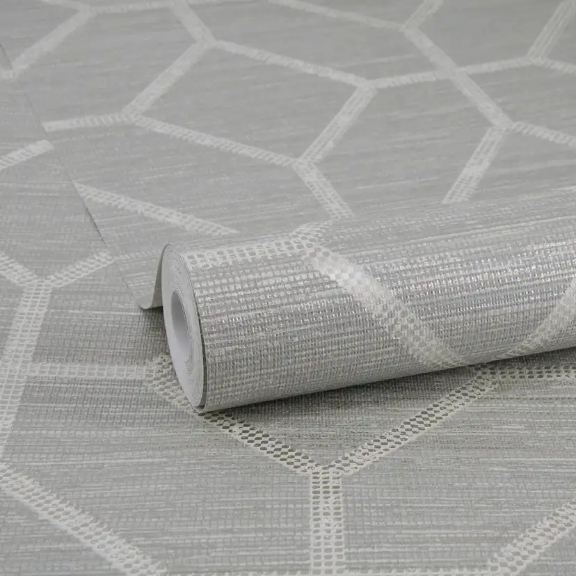 Tapet Sublime Geometrisk Texture Sage Grön 121143