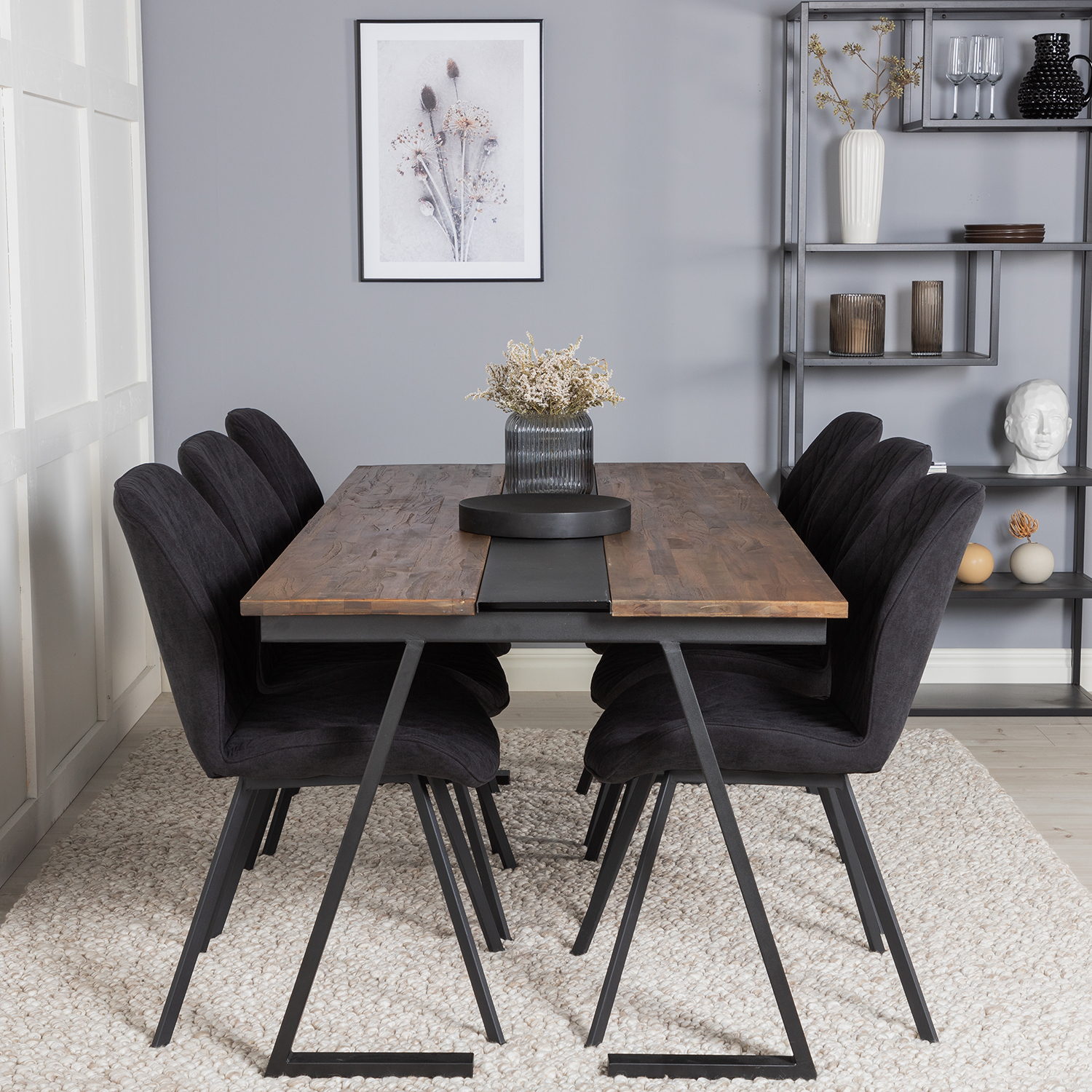 Matgrupp Venture Home Jane med 6 Geneva Stolar