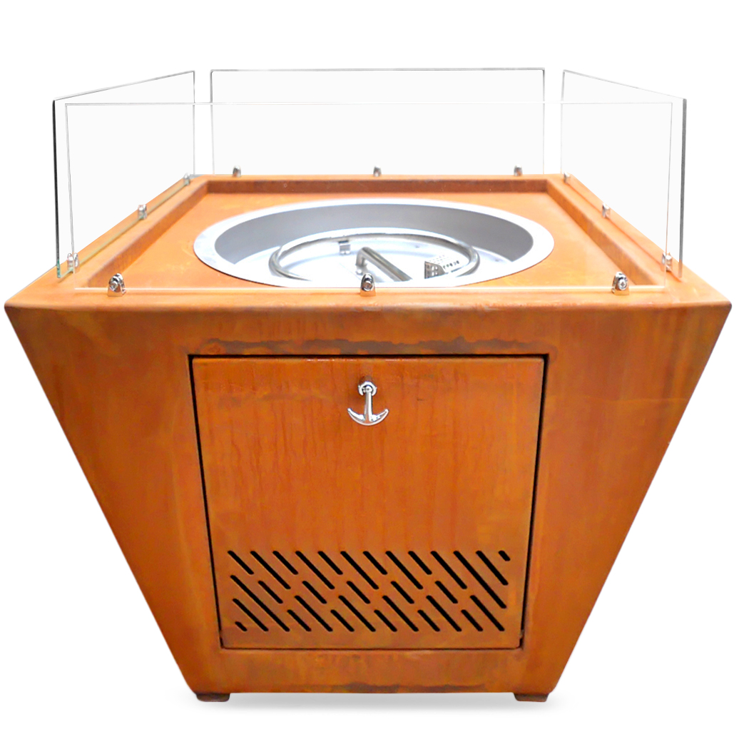 Eldstad Lyfco Cortenstål Gasoldriven Husum