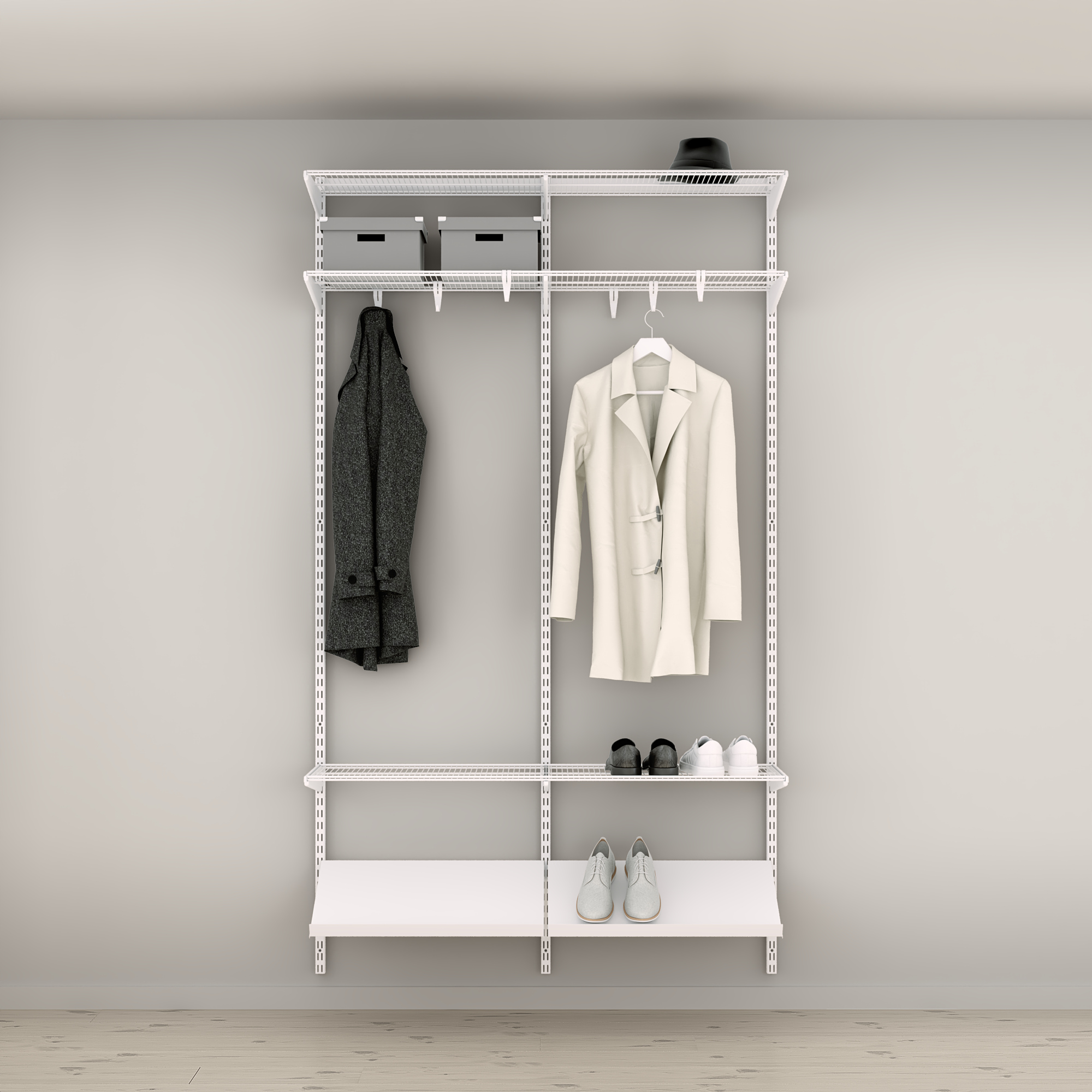 Hallösning Elfa Ready Solution Classic 5 125 cm Vit