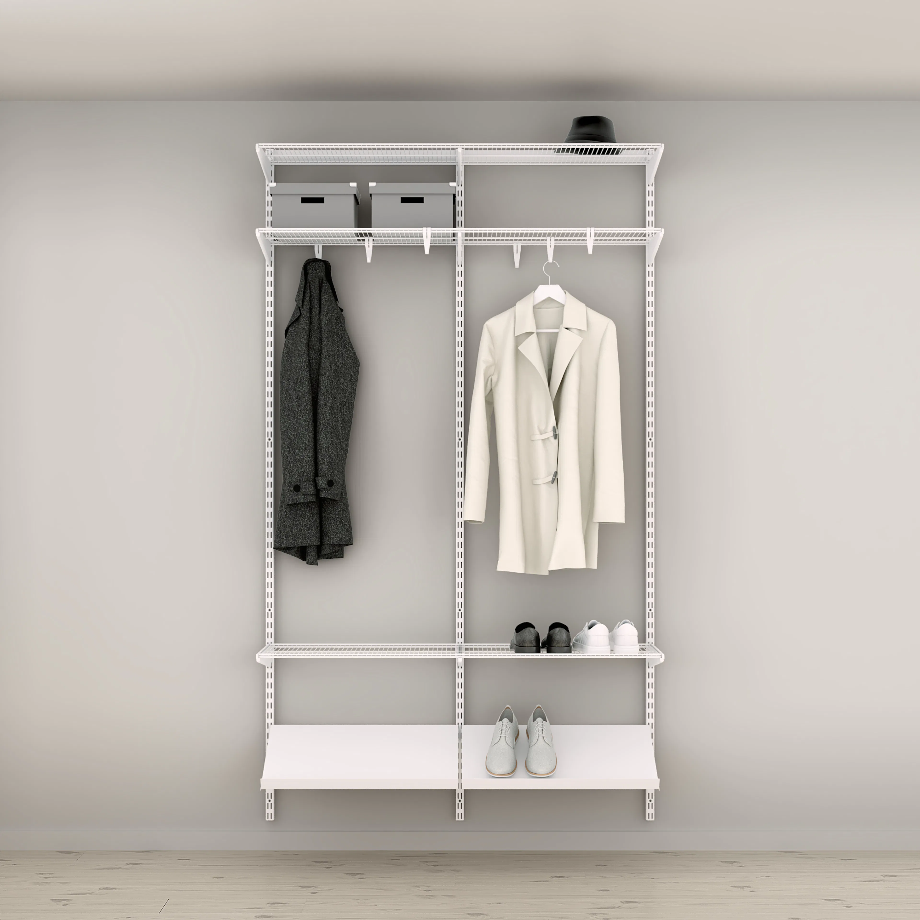 Hallösning Elfa Ready Solution Classic 5 125 cm Vit