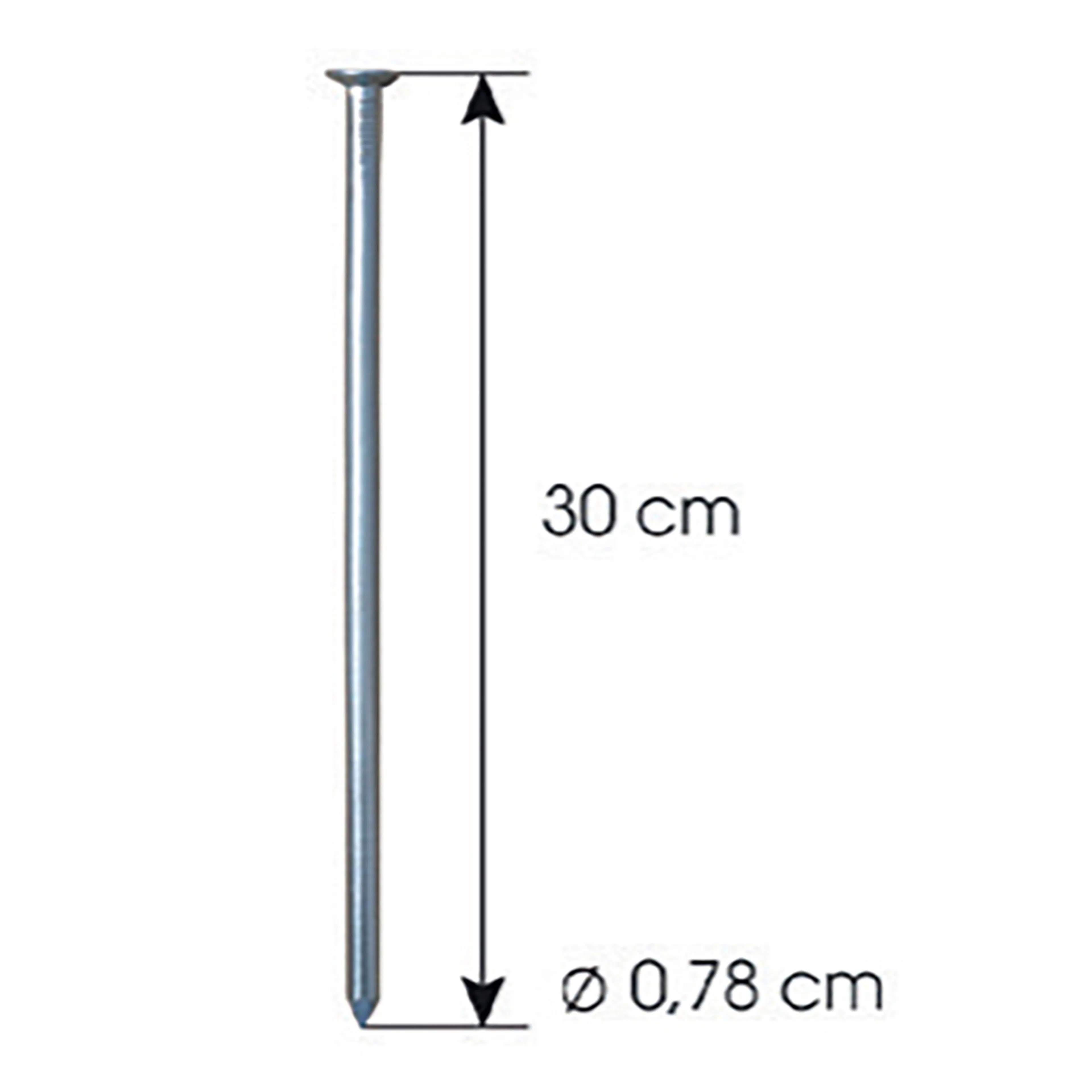 Ankarspik Jabo GardenEdge Galv 0,8x30 cm