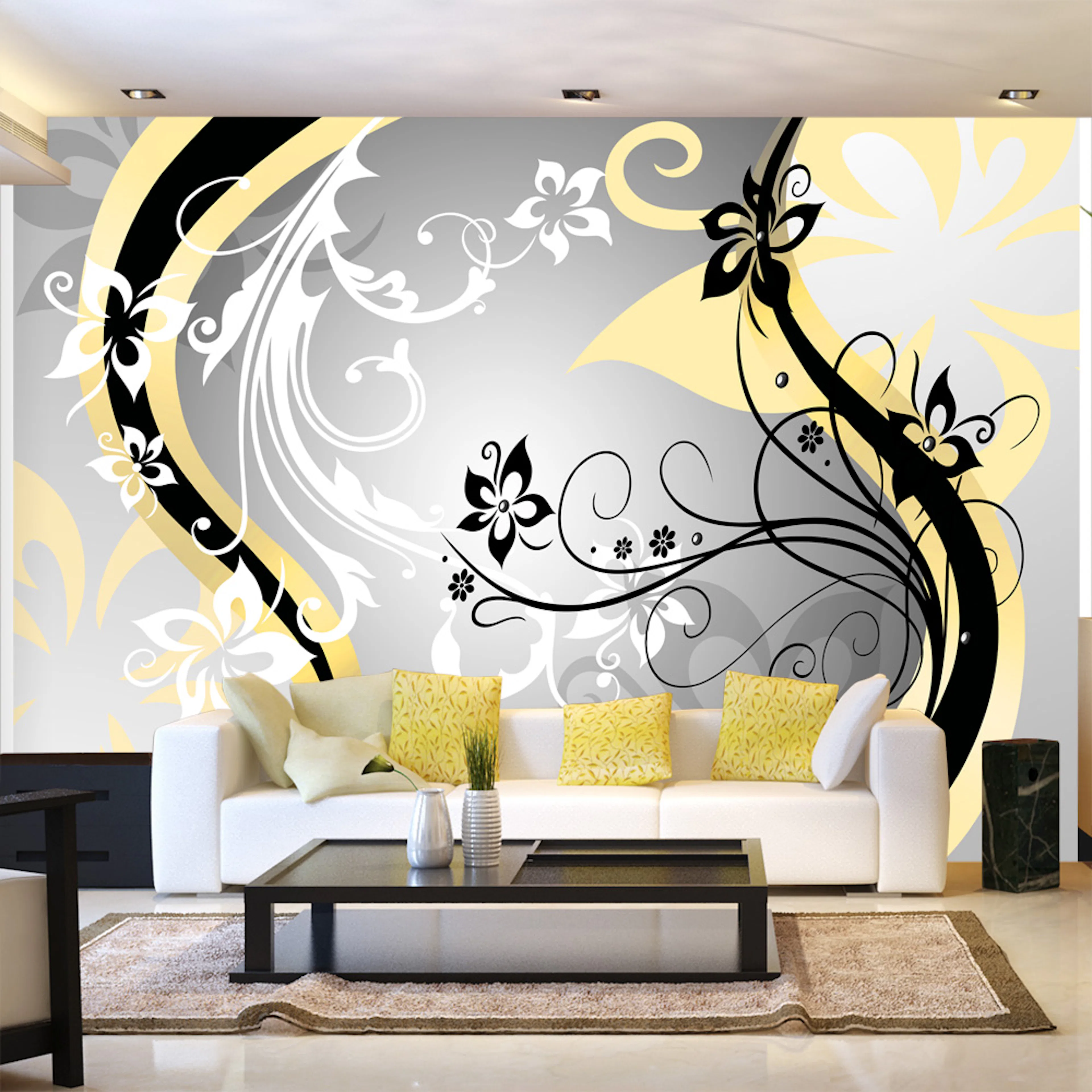Fototapet Arkiio Art Flowers Yellow