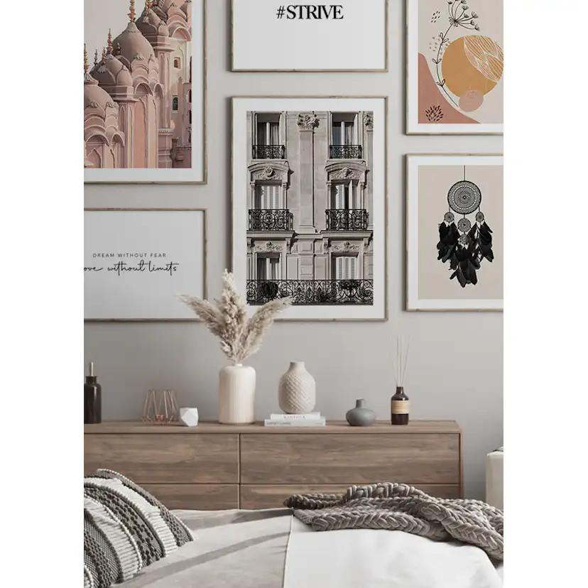 Poster Gallerix Parisian Building Facade