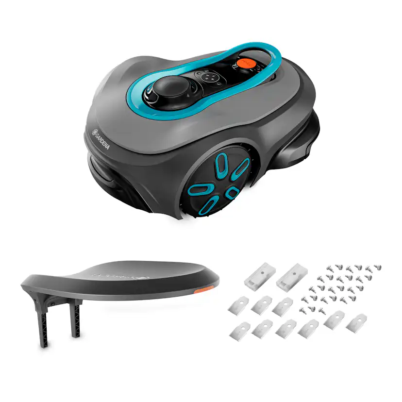 Robotgräsklippare Gardena Smart Sileno Free 800 Utan Slinga Paket Med Robothus & Reservblad