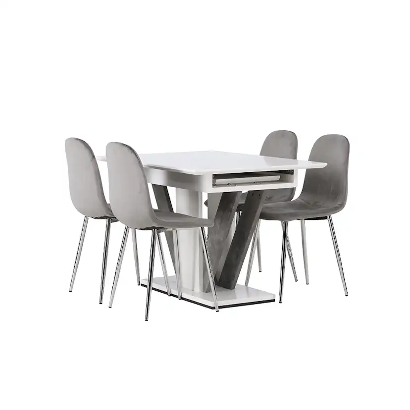 Matgrupp Venture Home Disa med 4 Eva Stolar