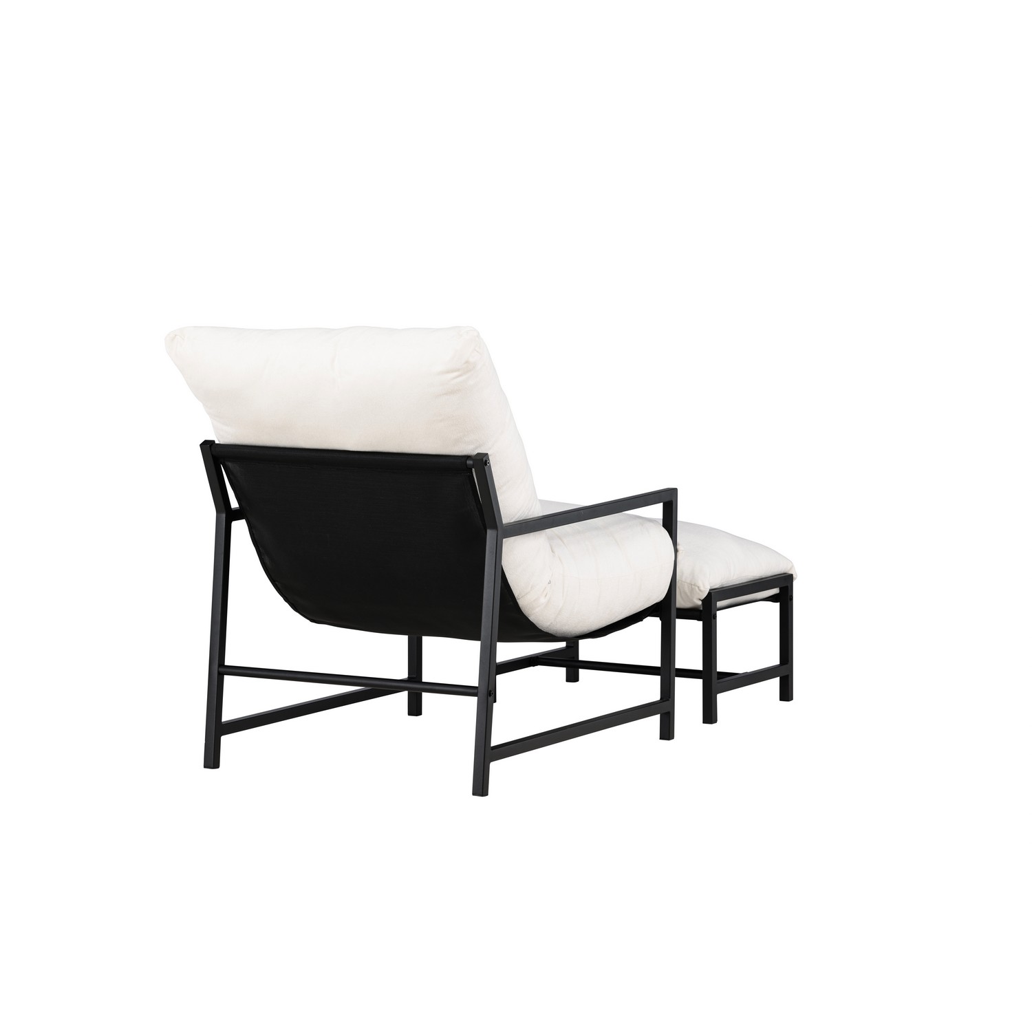 Corso Lounge Chair - Black / Beige Svart