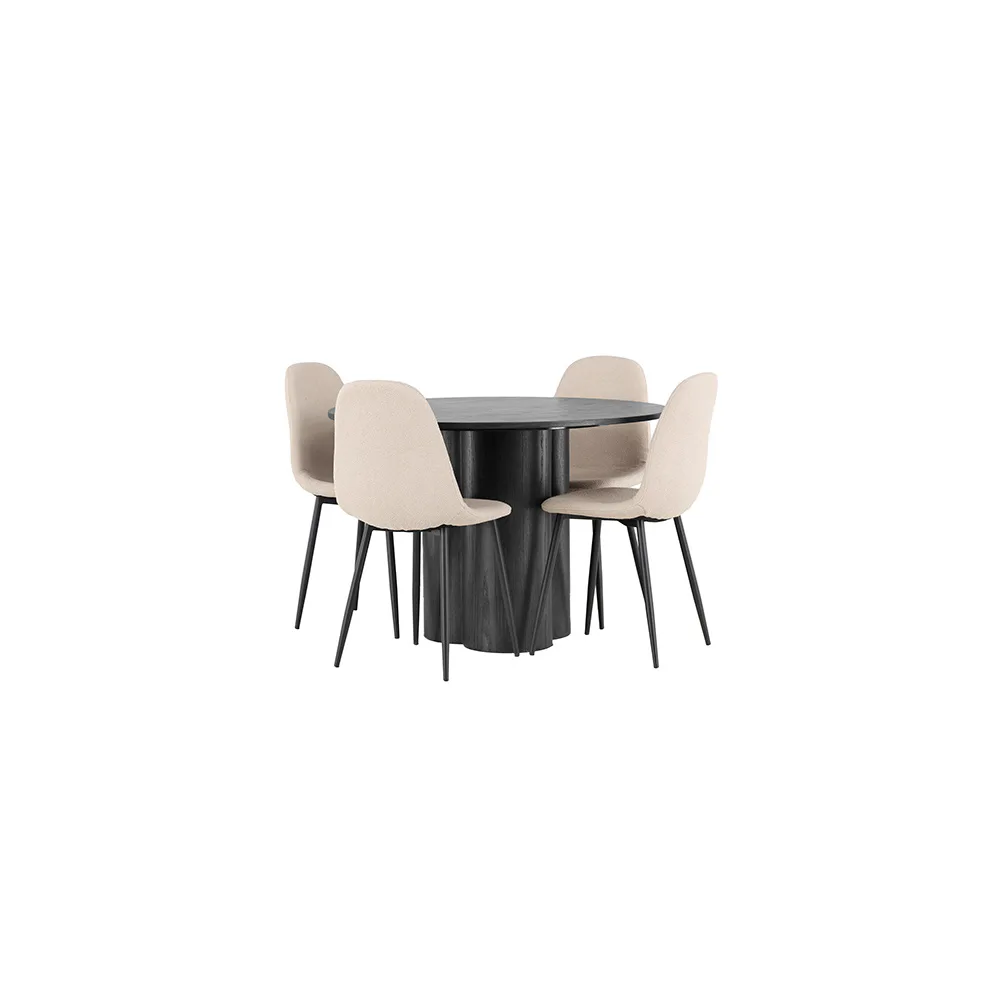 Svart/Beige