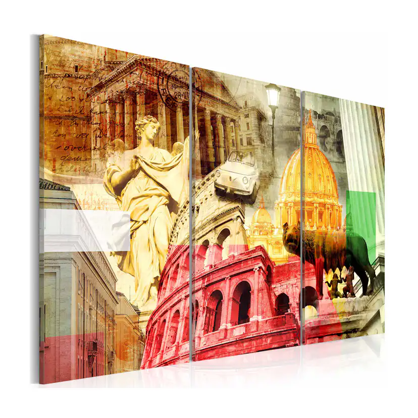 Tavla Arkiio Charming Rome Triptych