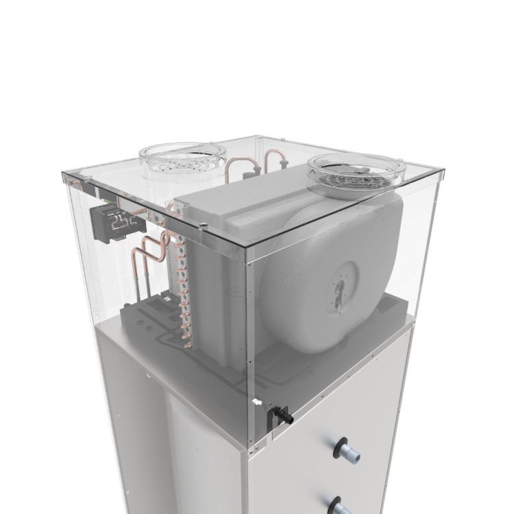 Värmepumpsberedare Indol EcoHeat 200FW4R2 Wifi-Ansluten 200L