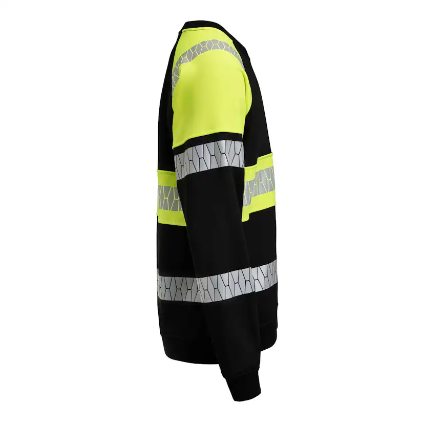 Sweatshirt Jobman Varsel Svart/Gul V