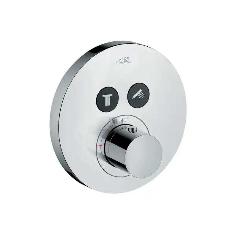 Inbyggnadsblandare Axor ShowerSelect Rund 2-utlopp