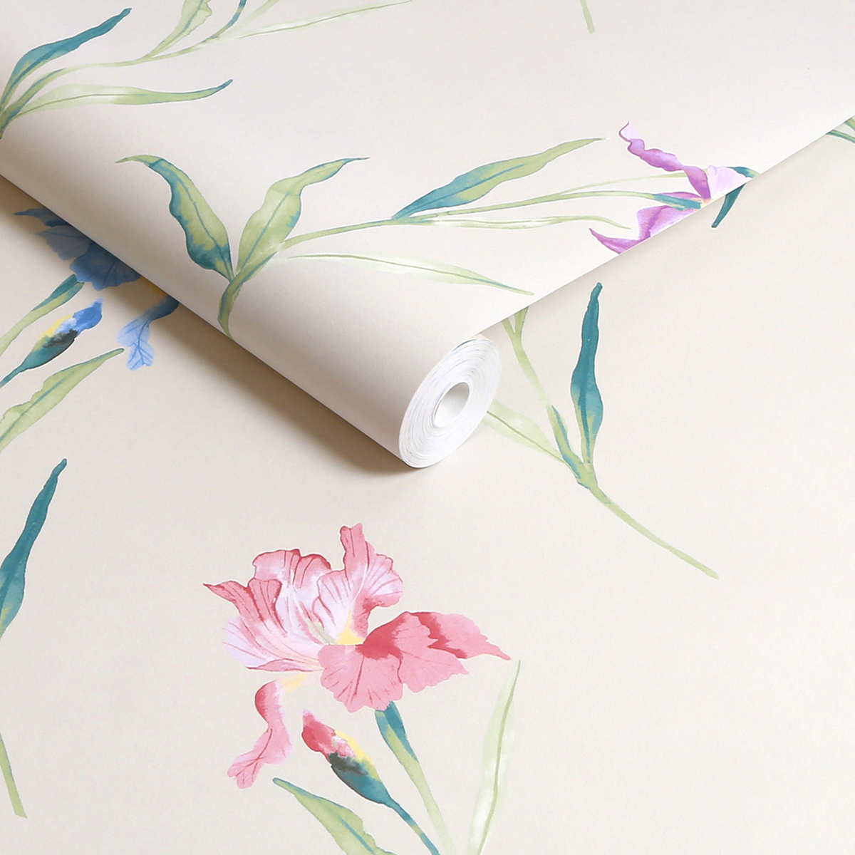 Tapet Laura Ashley Hawling Irises Naturell