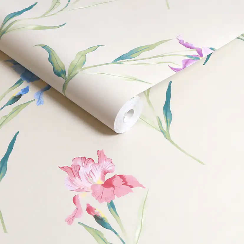 Tapet Laura Ashley Hawling Irises Naturell