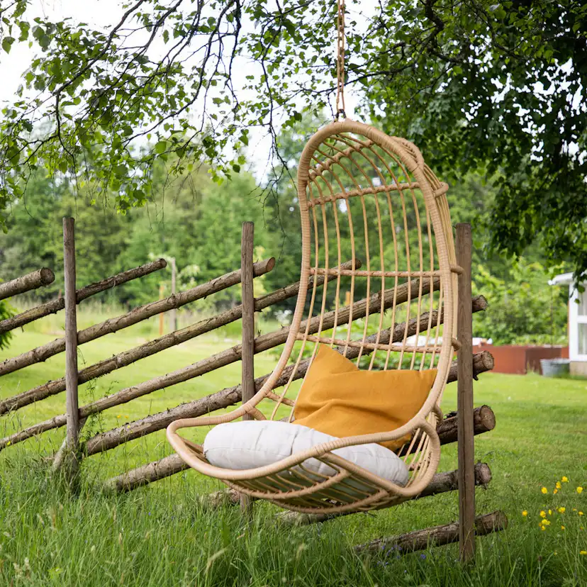 Pulau Hangingchair Rattan Nature / Creme Natur