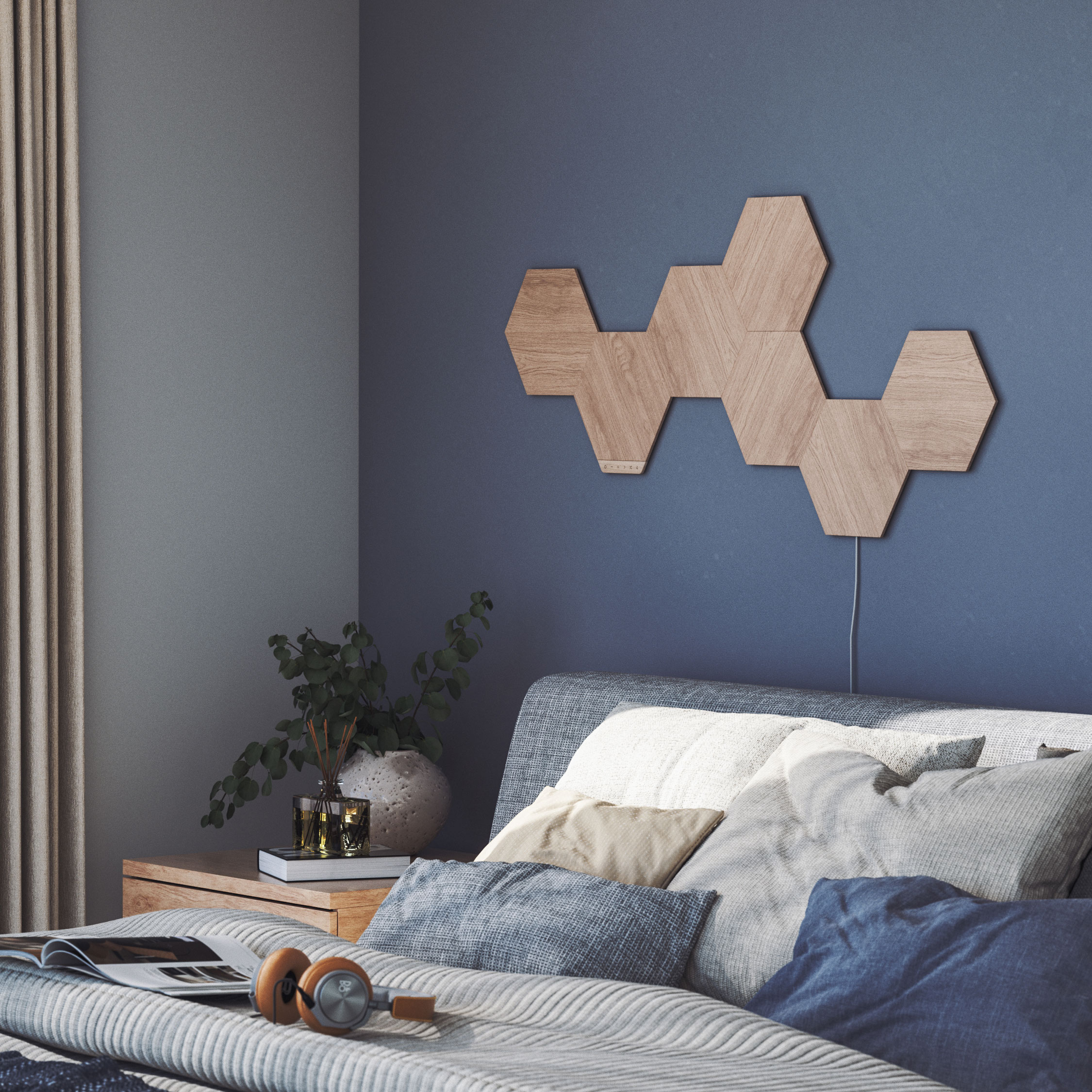 Belysningssystem Nanoleaf Elements Hexagons Startkit 7-pack