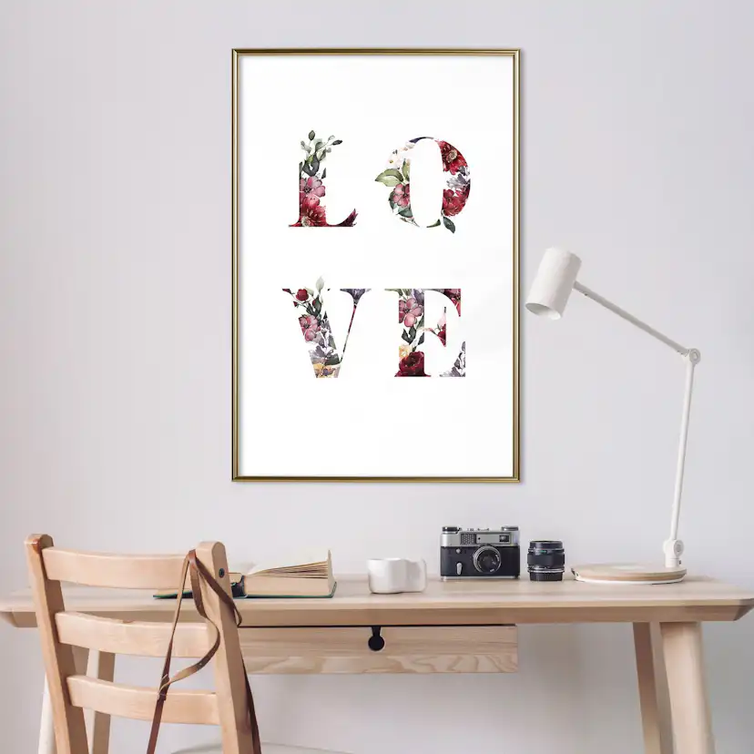 Poster Artgeist Affisch Love in Flowers